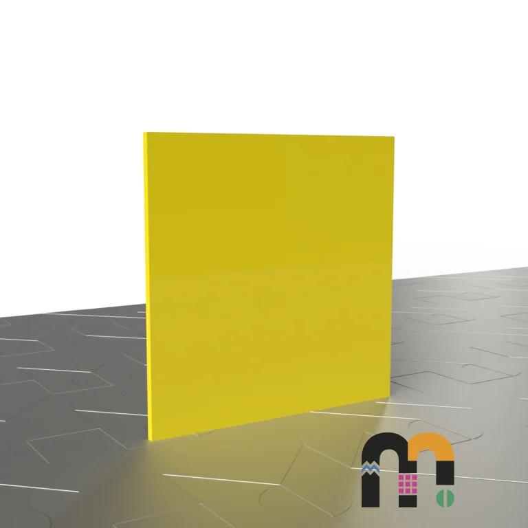 Plancha de metacrilato amarillo opaco 1H01