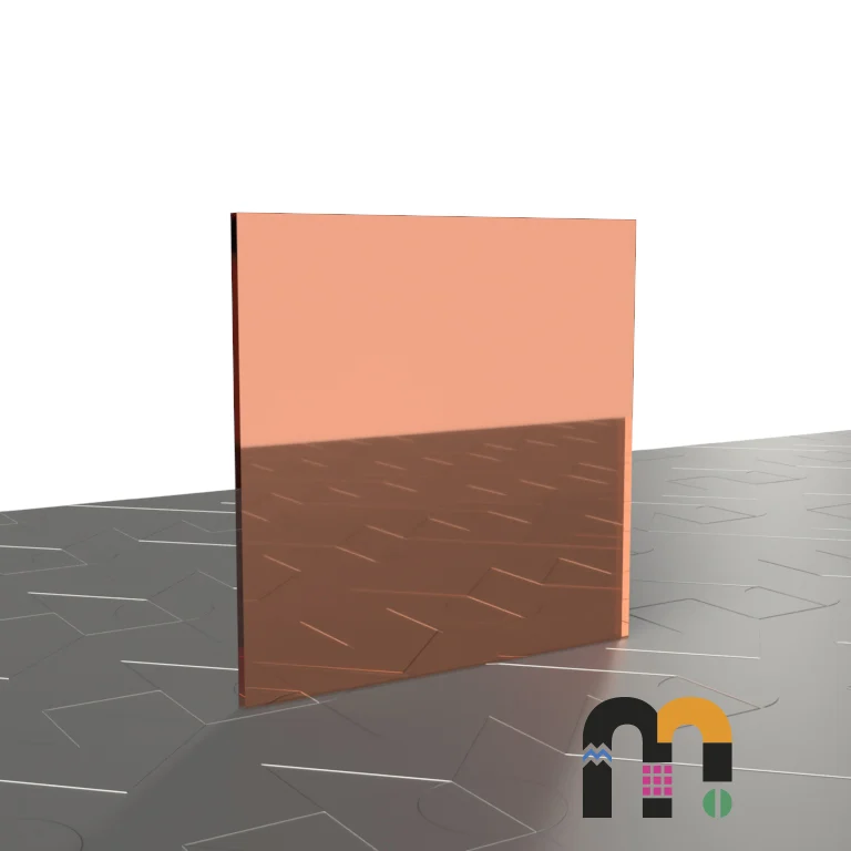 Plancha de metacrilato espejo bronce